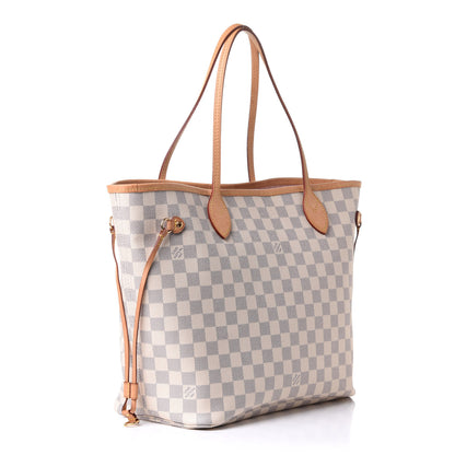 Louis Vuitton Damier Azur Neo Neverfull MM Rose Ballerine 3 of 11