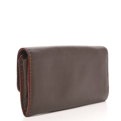 Chloe Calfskin Marcie Continental Flap Wallet Truffle 3 of 12