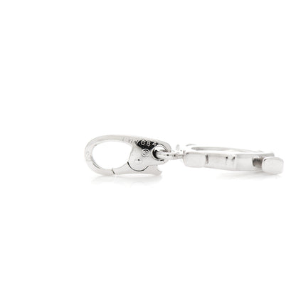 Cartier 18K White Gold Logo Charm 3 of 4