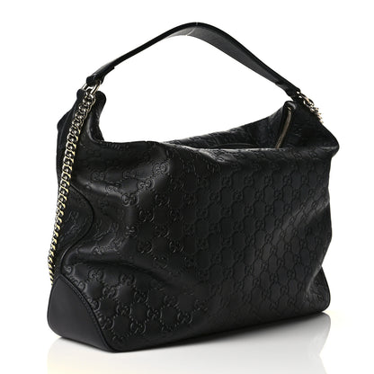 Gucci Guccissima Signature Large Linea A Hobo Black 3 of 11