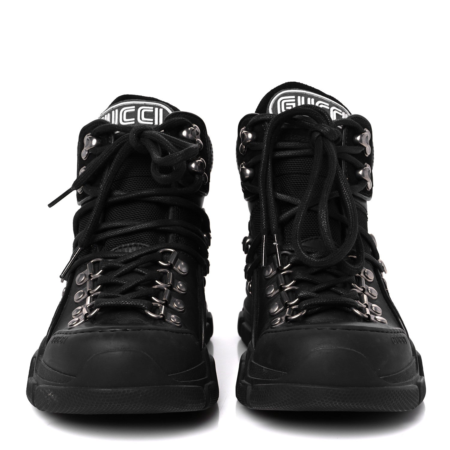 Gucci X SEGA Calfskin Suede Technical Canvas Womens Flashtrek High