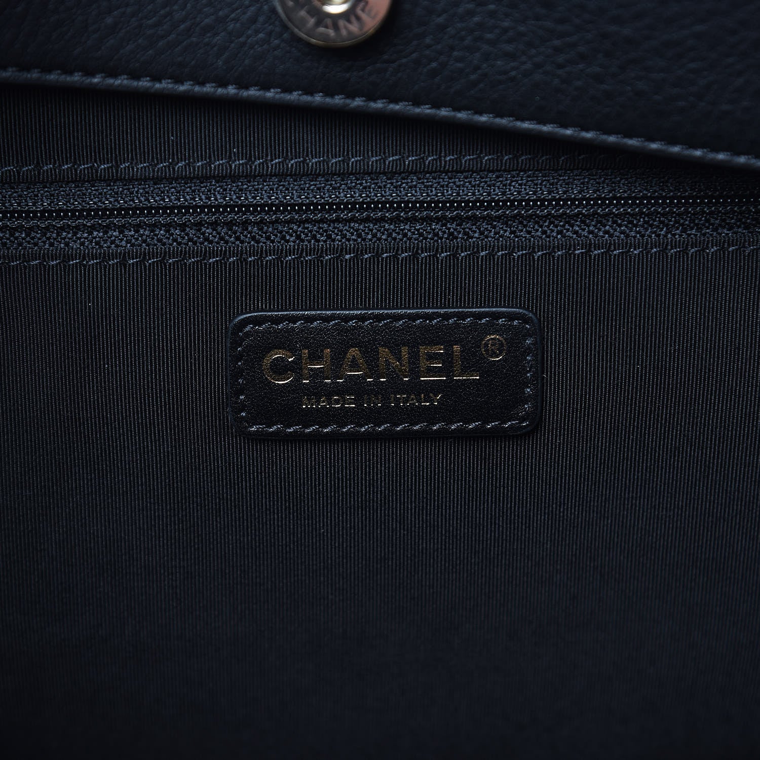 Chanel Bullskin Stitched Medium Shopping Bag Black 6 of 12