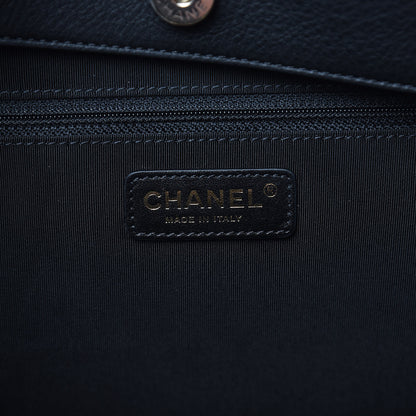 Chanel Bullskin Stitched Medium Shopping Bag Black 6 of 12