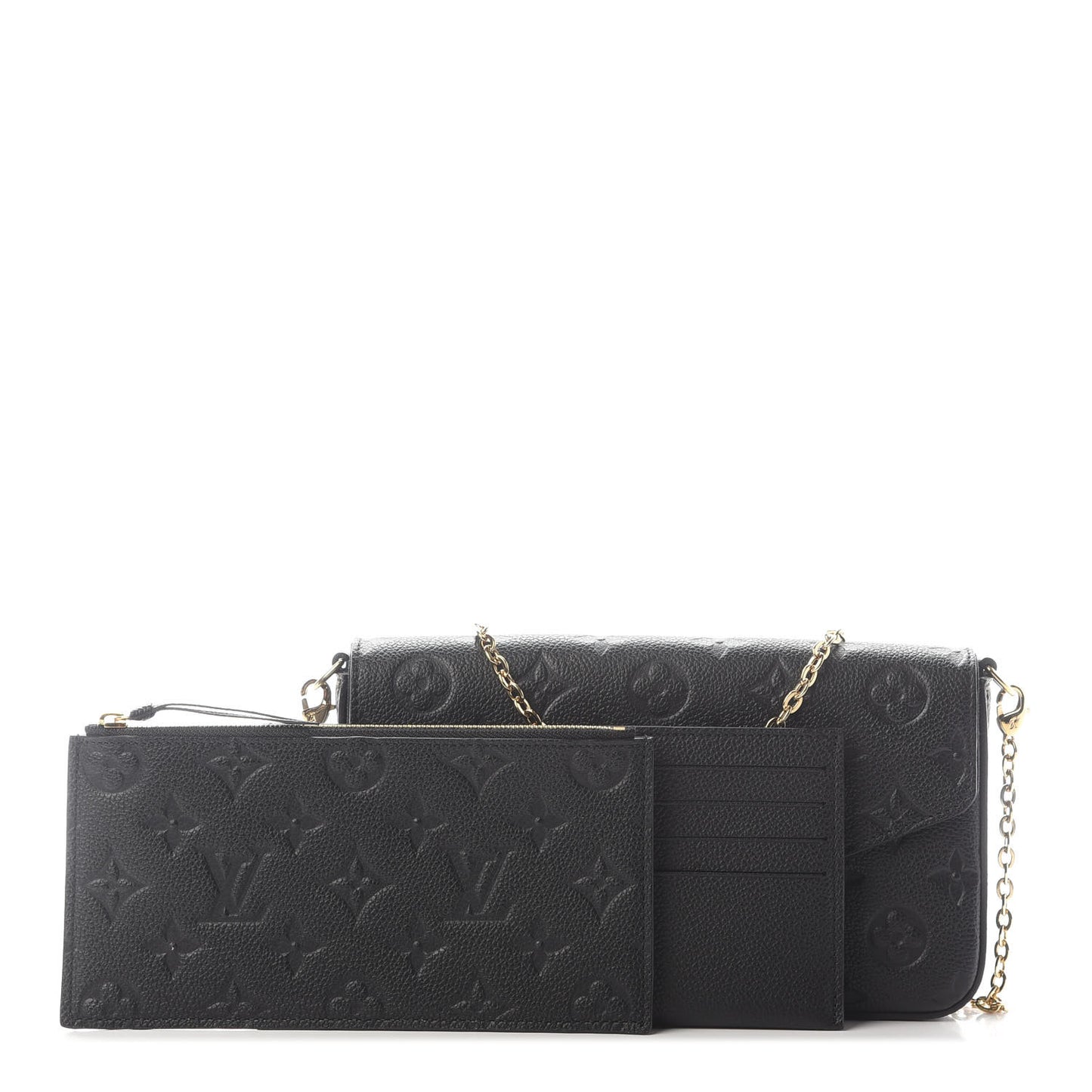 Empreinte Pochette Felicie Chain Wallet Black