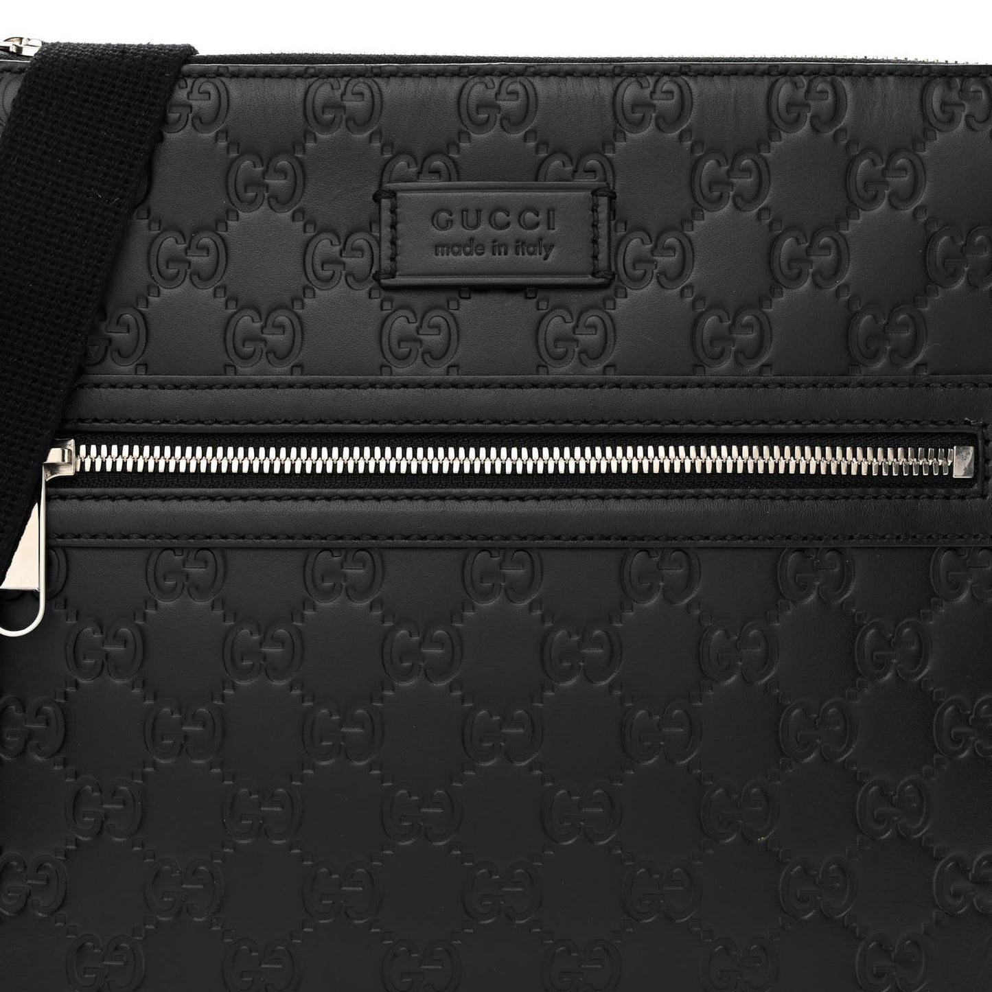 Guccissima Signature Small Messenger Bag Black