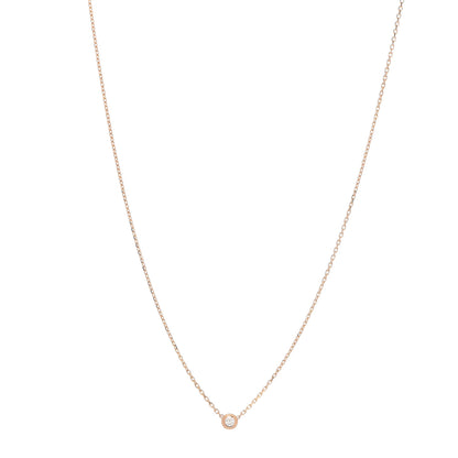 Cartier 18K Pink Gold Diamond XS D'Amour Pendant Necklace 1 of 6