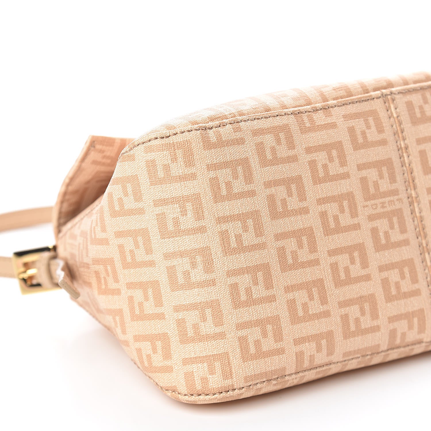 Fendi Zucchino Spalmati Vitello Mini Mama Baguette Vacchetta Camelia 8 of 11