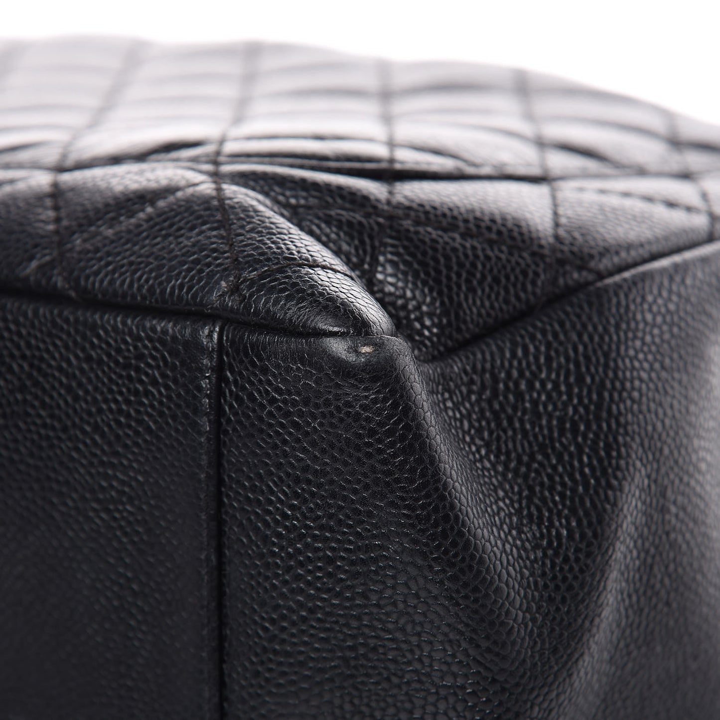 Caviar Quilted Grand Shopping Tote GST Black