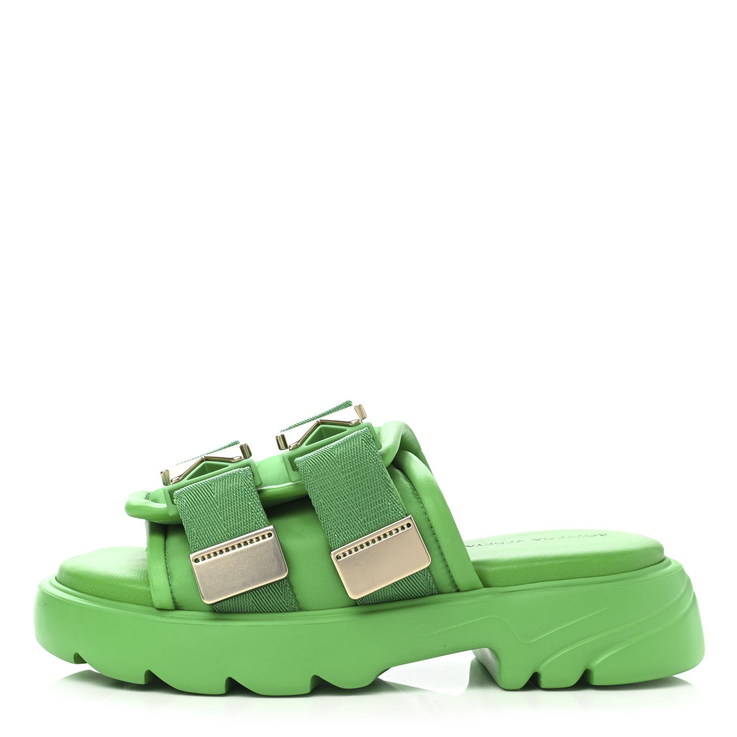 Nappa Flash 45mm Flat Sandals 36 Grass