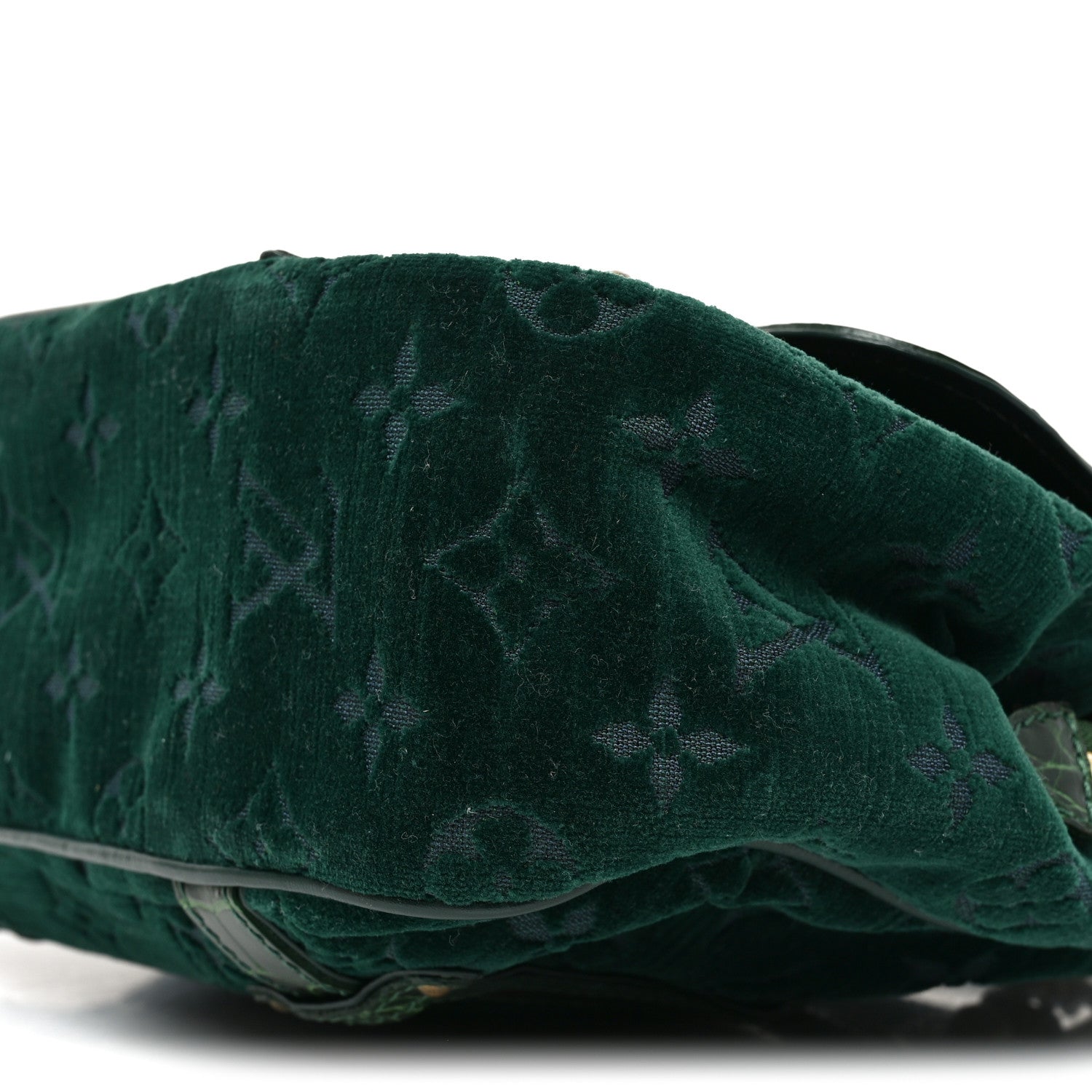 Louis Vuitton Monogram Velours Alligator Gracie MM Green 9 of 9