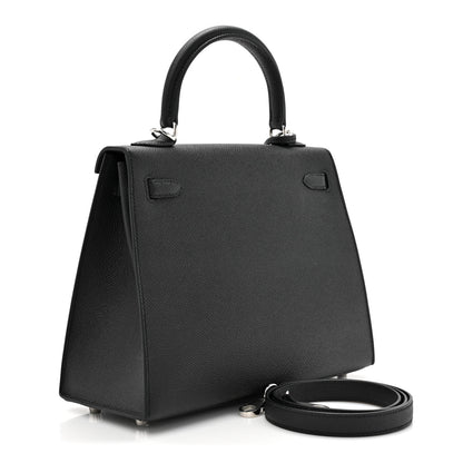 Hermes Epsom Kelly Sellier 25 Black 3 of 12