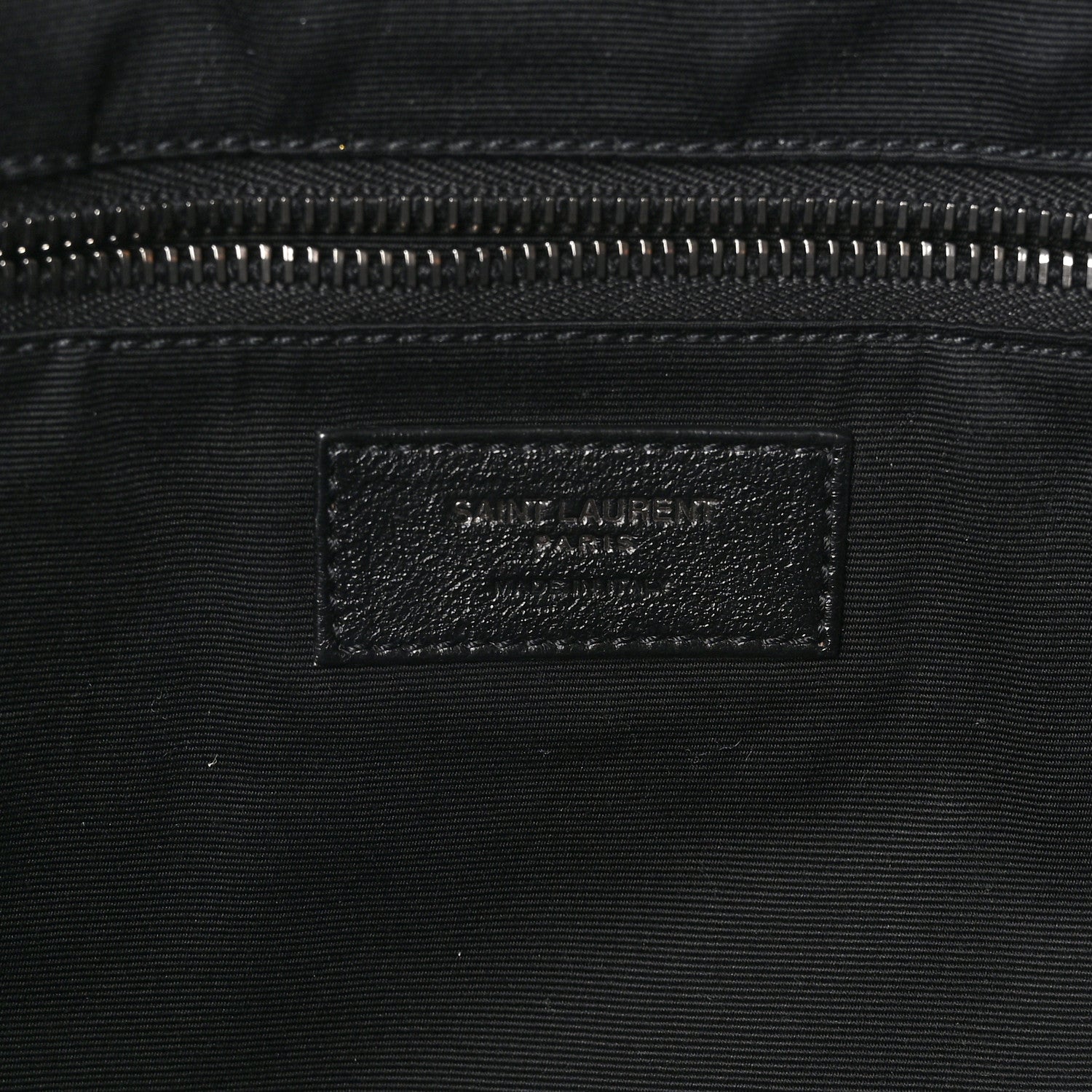 Saint Laurent Grained Lambskin Monogram Oversized Niki Chain Satchel Black 6 of 10