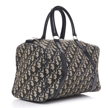 Christian Dior Monogram Boston Navy Blue 3 of 13