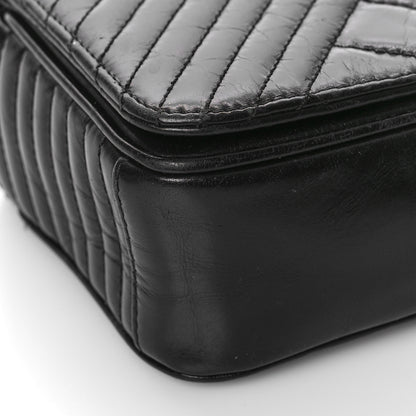 Chanel Glazed Calfskin Quilted Small Coco Boy Flap Black 8 of 9