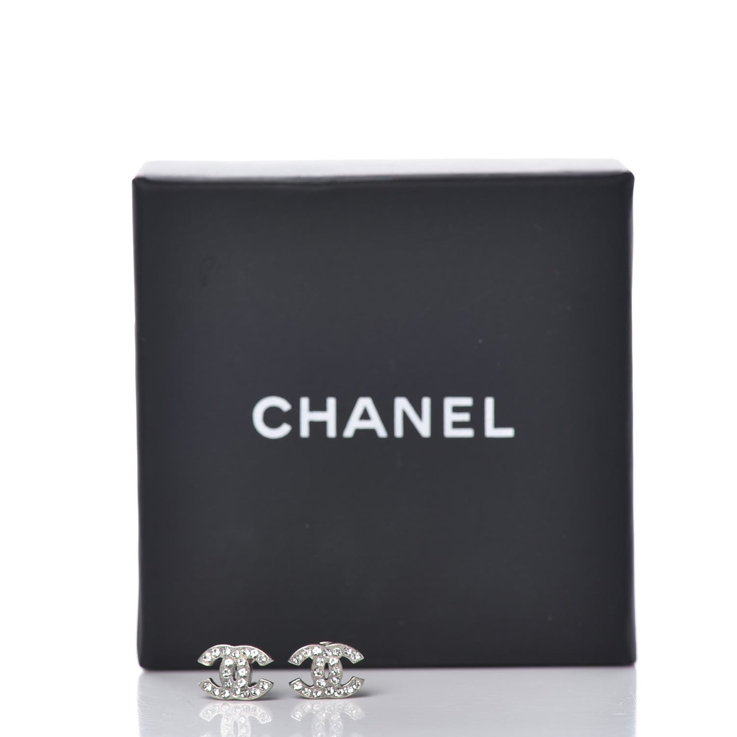 Crystal Mini Timeless CC Earrings Silver
