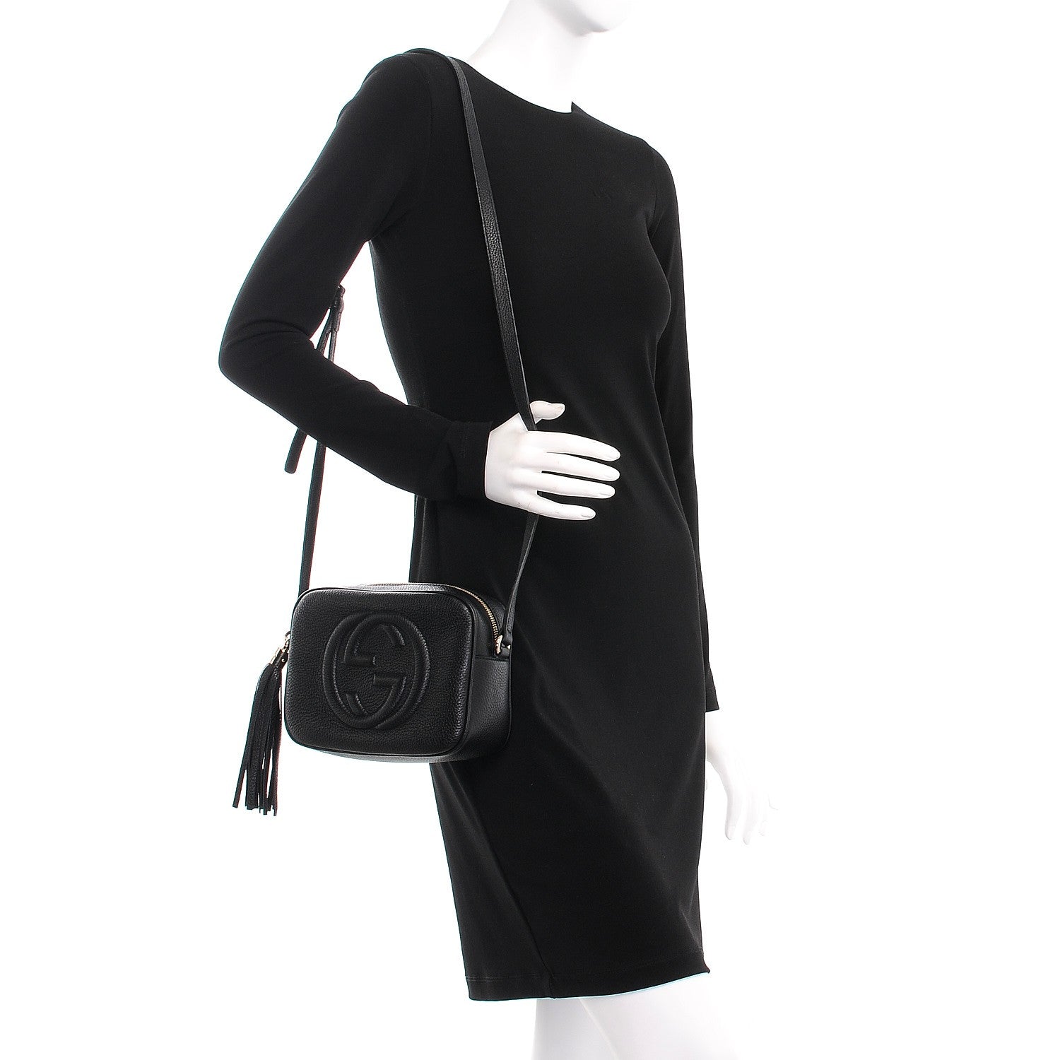 Gucci Pebbled Calfskin Small Soho Disco Bag Black 2 of 7