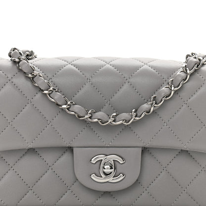 Chanel Lambskin Quilted Mini Rectangular Flap Grey 8 of 10