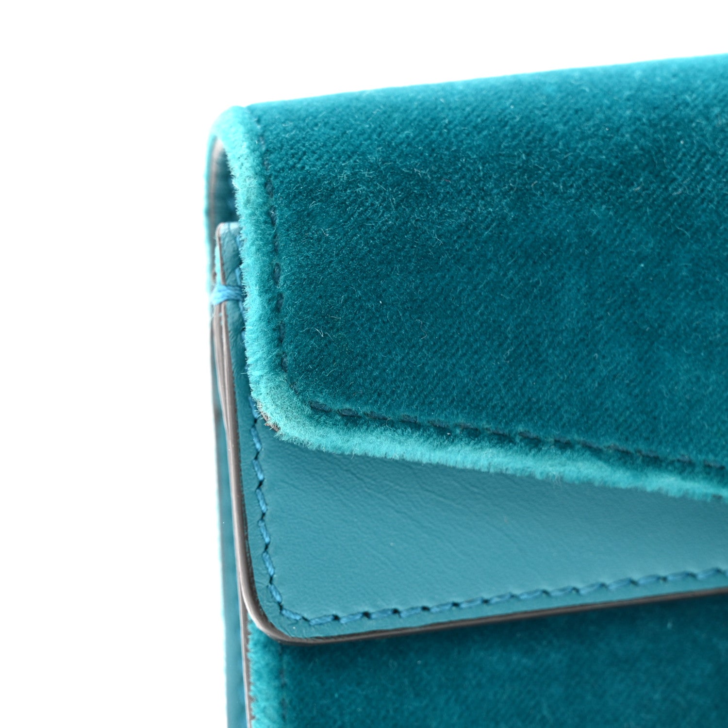 Gucci Velvet Super Mini Dionysus Shoulder Bag Pavone Cyan 11 of 11