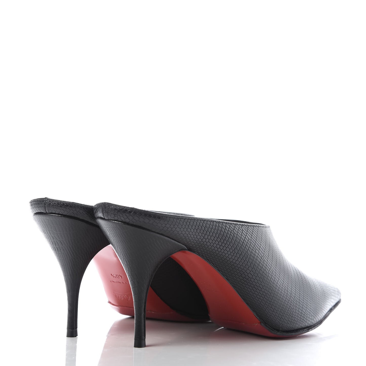 Calfskin Zarli Quart 80 Mules 40.5 Black