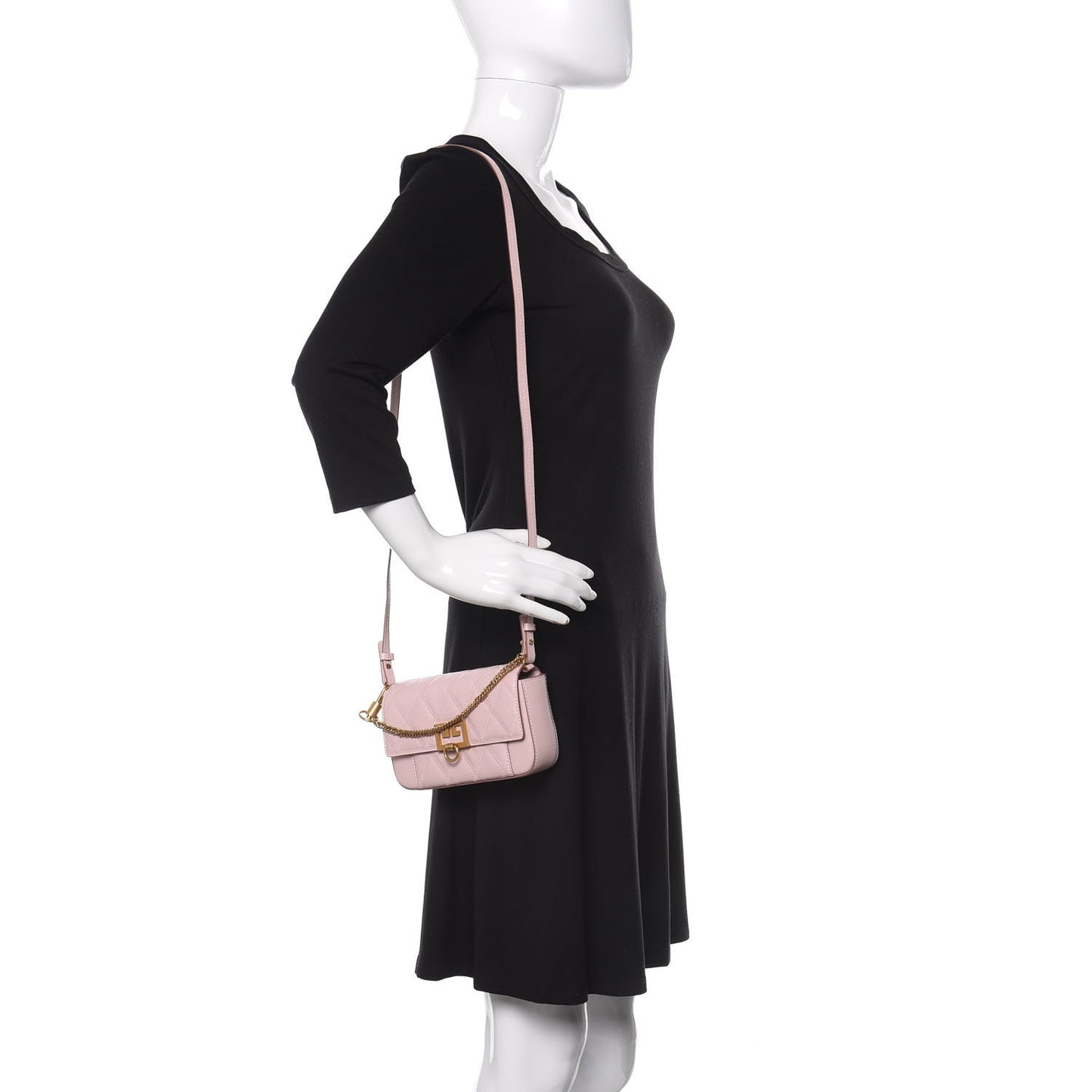 Goatskin Quilted Mini Pocket GV3 Convertible Bag Pale Pink