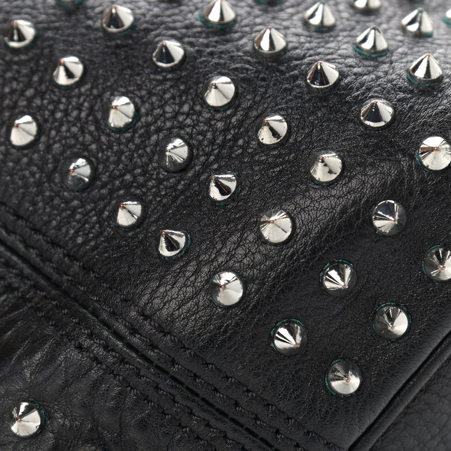 Calfskin Studded Medium Susanna Hobo Black
