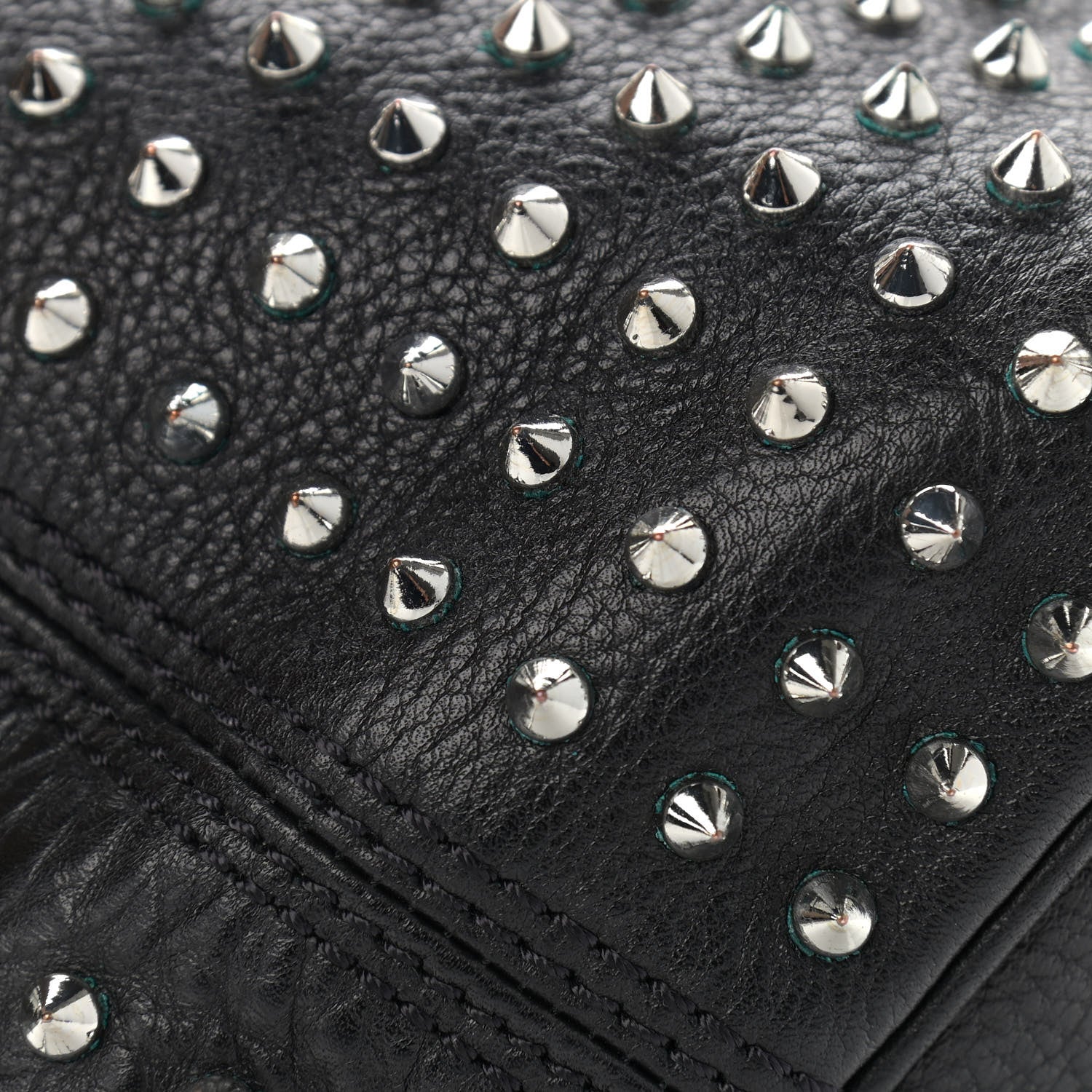 Burberry Calfskin Studded Medium Susanna Hobo Black 11 of 17