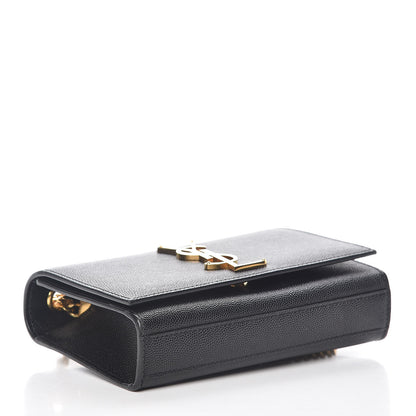 Saint Laurent Grain De Poudre Small Monogram Kate Satchel Black 4 of 9