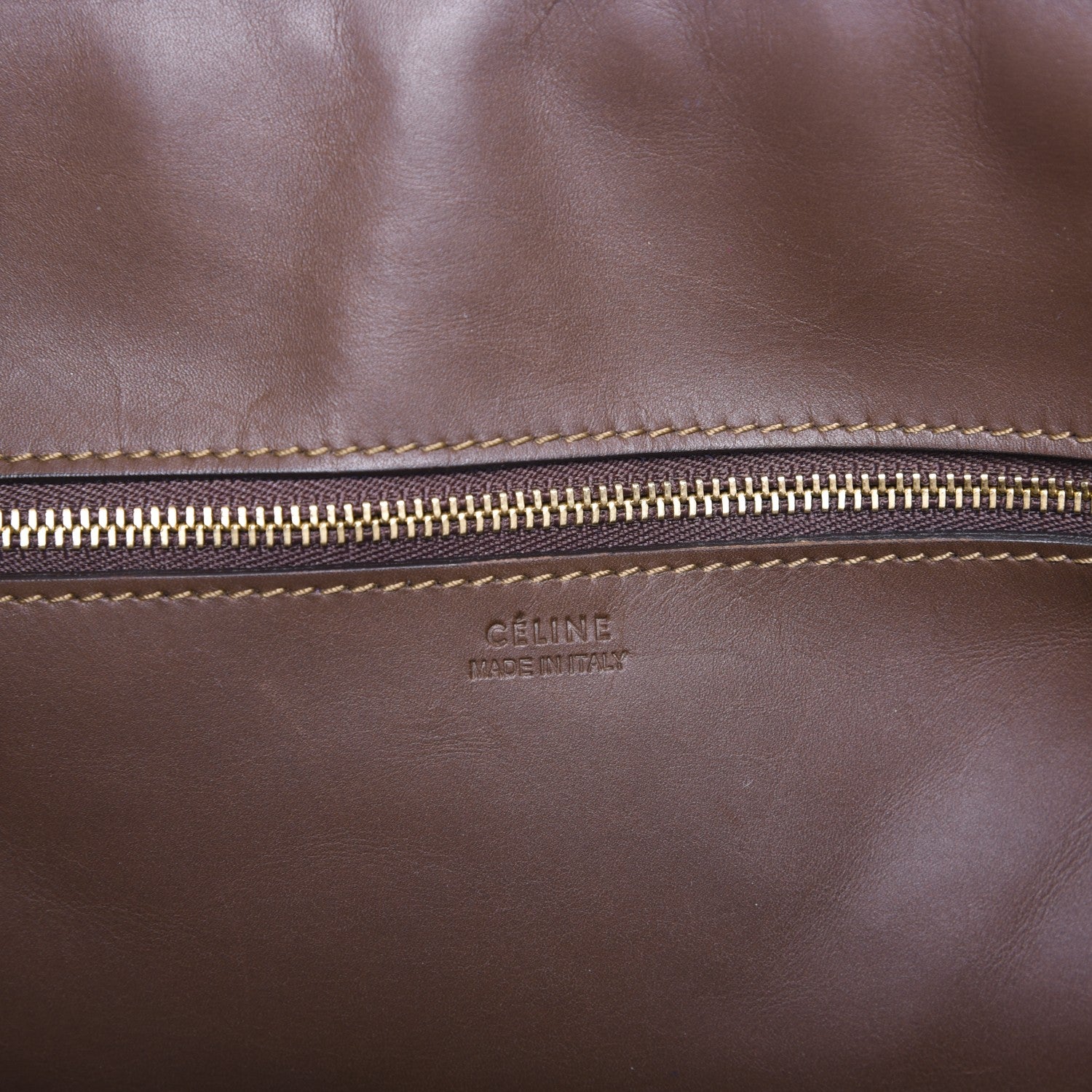 Celine Natural Calfskin Medium Tie Knot Tote Acajou 7 of 13