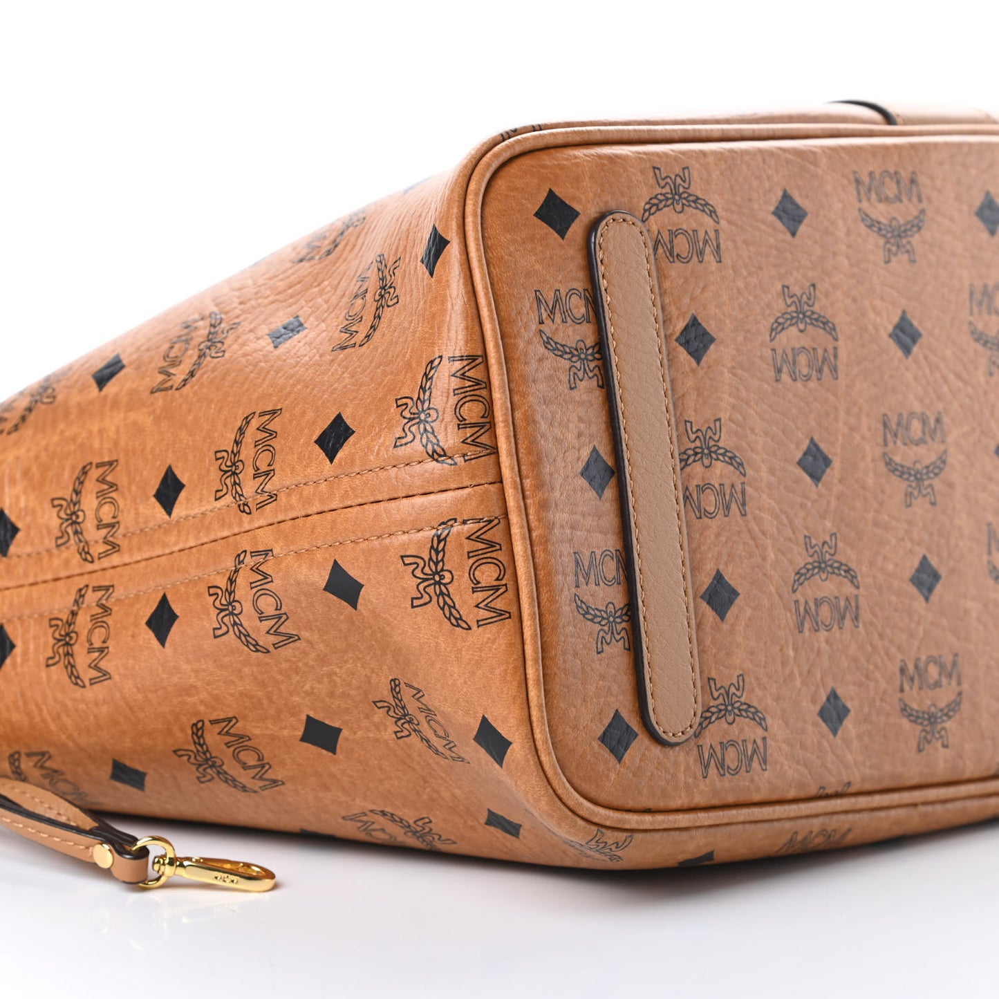 Visetos Medium Liz Reversible Shopper Tote Cognac