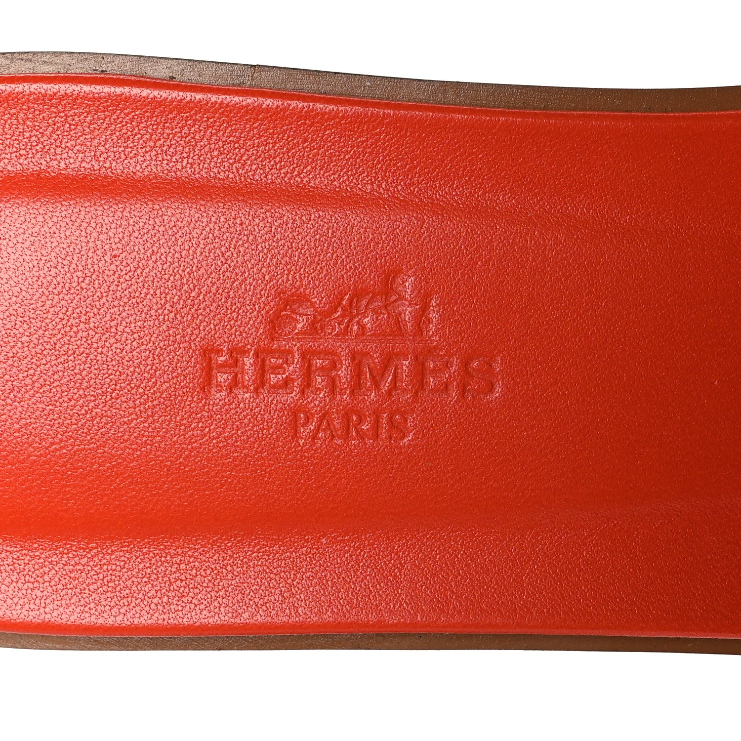 Hermes Box Calfskin Oran Sandals 38 Rose Flash Orange H 7 of 9