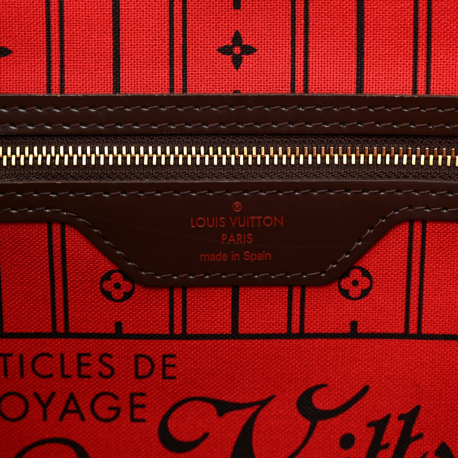 Louis Vuitton Damier Ebene Neverfull MM 6 of 12