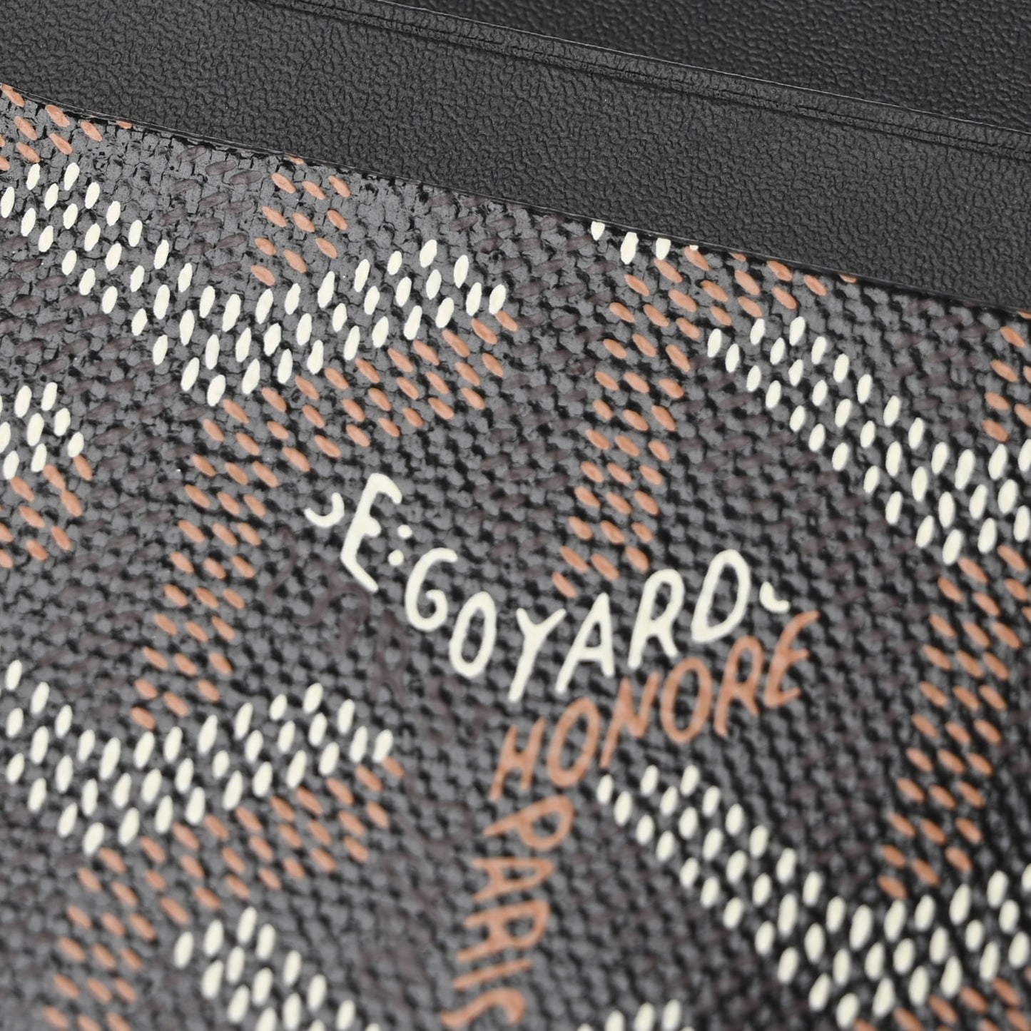 Goyardine Saint Sulpice Card Holder Black
