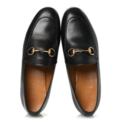 Gucci Calfskin Womens Jordaan Loafers 35.5 Black 2 of 13