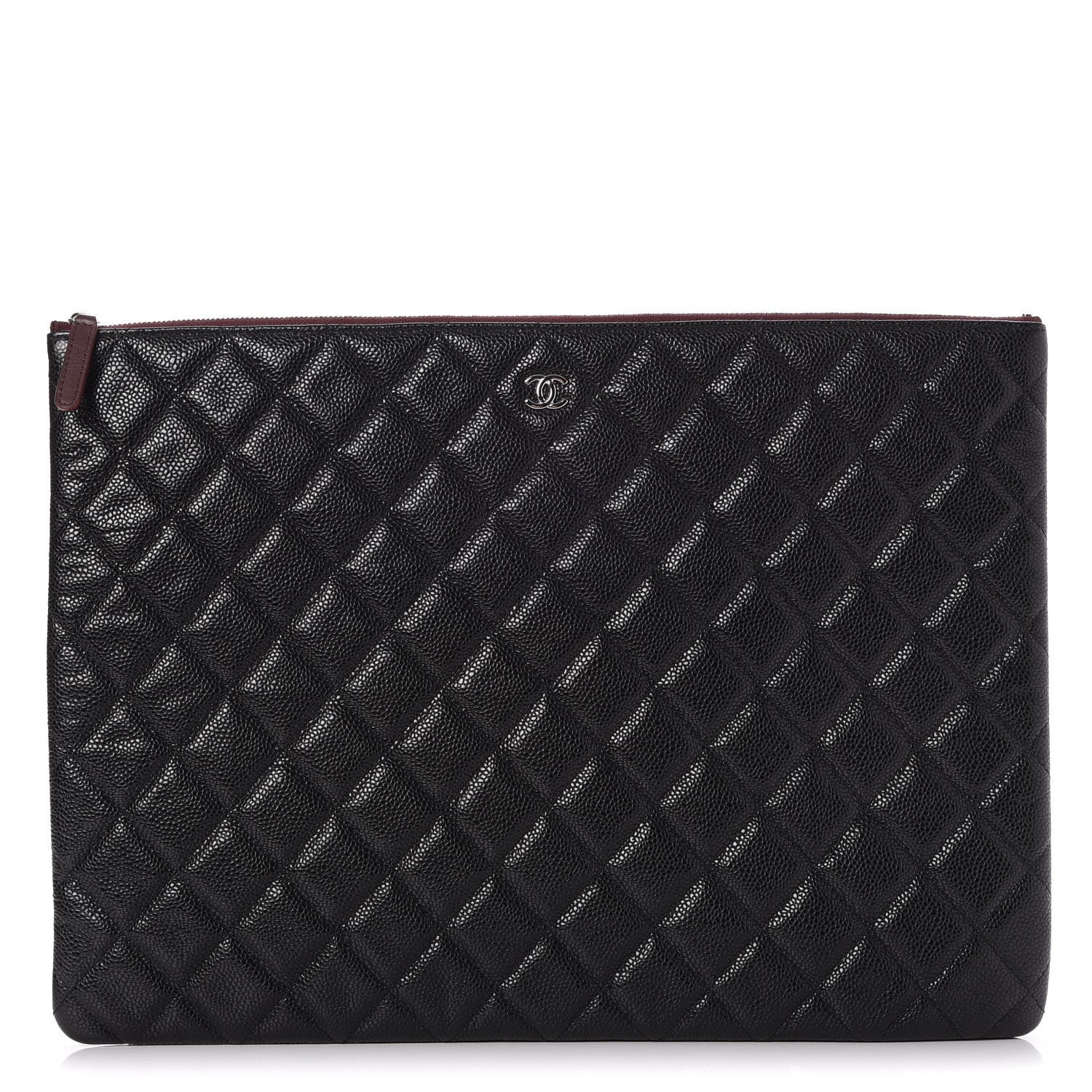 Chanel Caviar Quilted Large Cosmetic Case Black 1 of 8