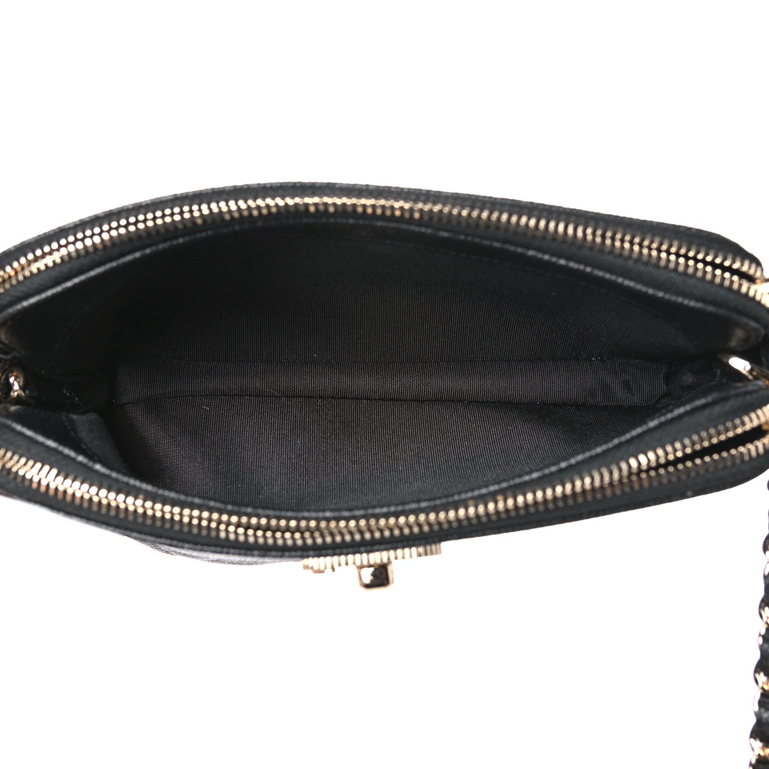 Chanel Caviar Quilted Small Vintage Mademoiselle Clutch With Chain Black 5 of 11
