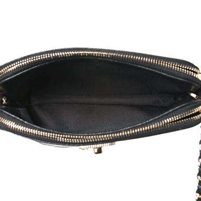 Chanel Caviar Quilted Small Vintage Mademoiselle Clutch With Chain Black 5 of 11