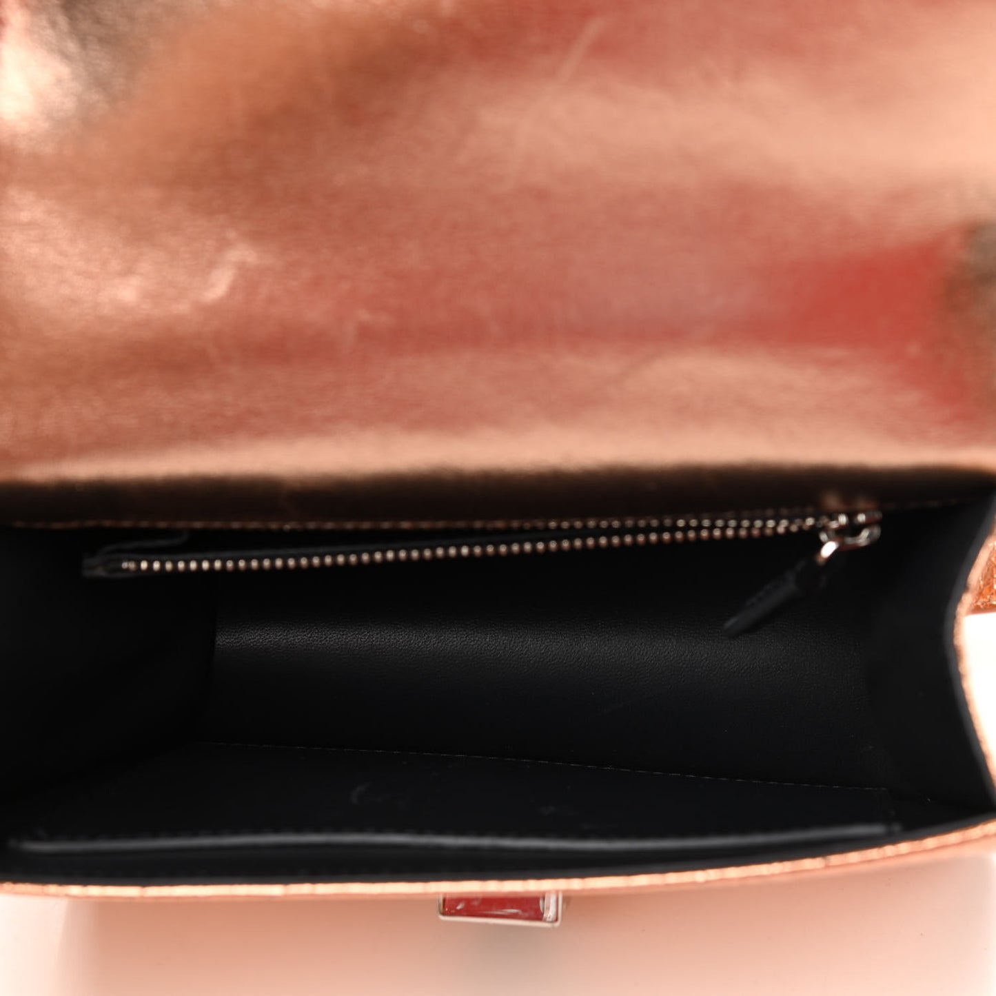 Ceramic Effect Deerskin Diorama Club Bag Gold