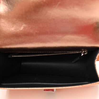 Christian Dior Ceramic Effect Deerskin Diorama Club Bag Gold 5 of 10