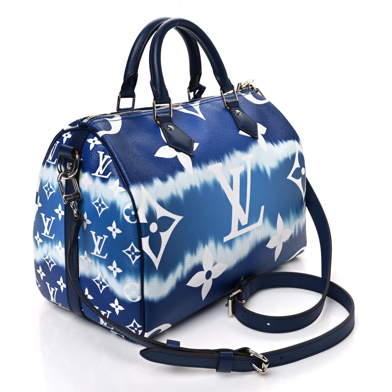 Louis Vuitton Monogram Escale Speedy Bandouliere 30 Blue 3 of 10