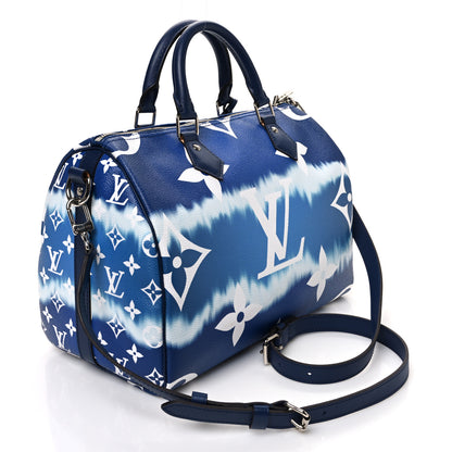Louis Vuitton Monogram Escale Speedy Bandouliere 30 Blue 3 of 10