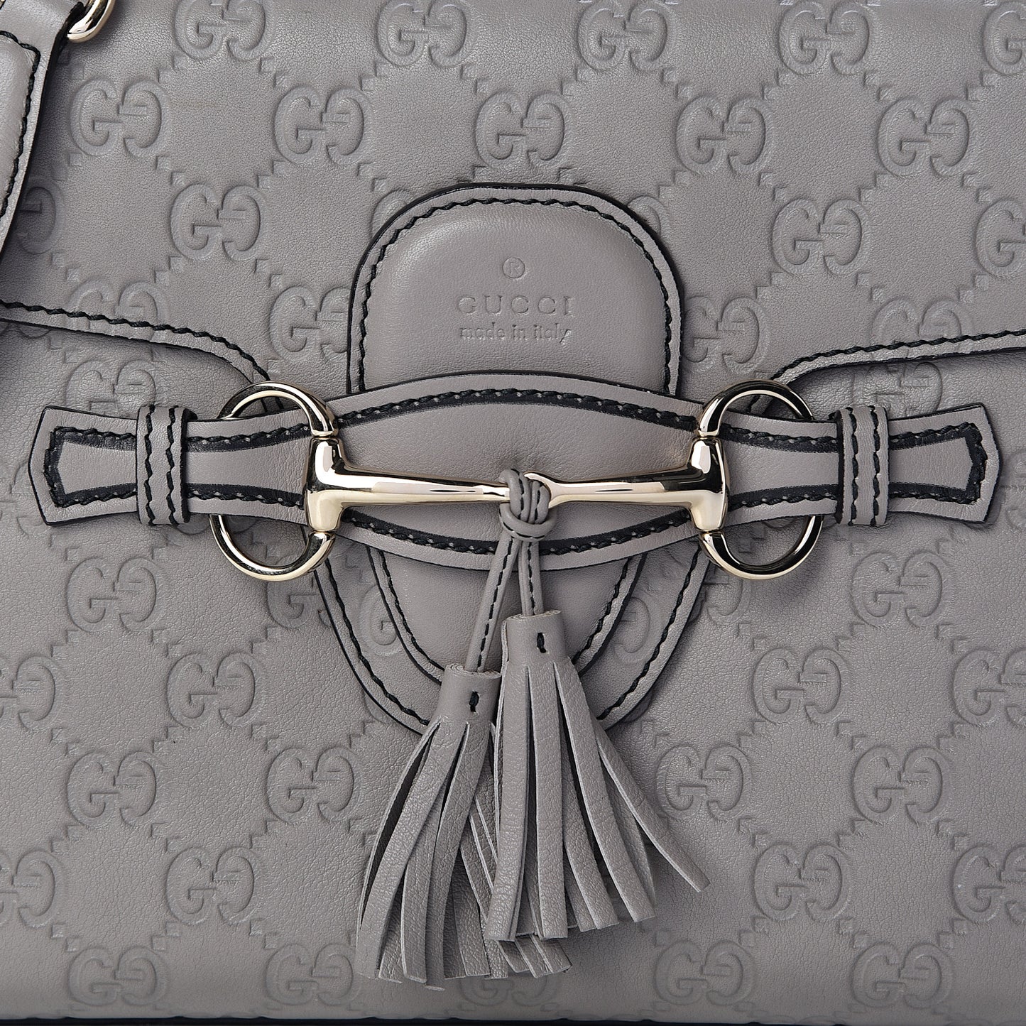 Soft Guccissima Medium Emily Chain Shoulder Bag Storm Grey
