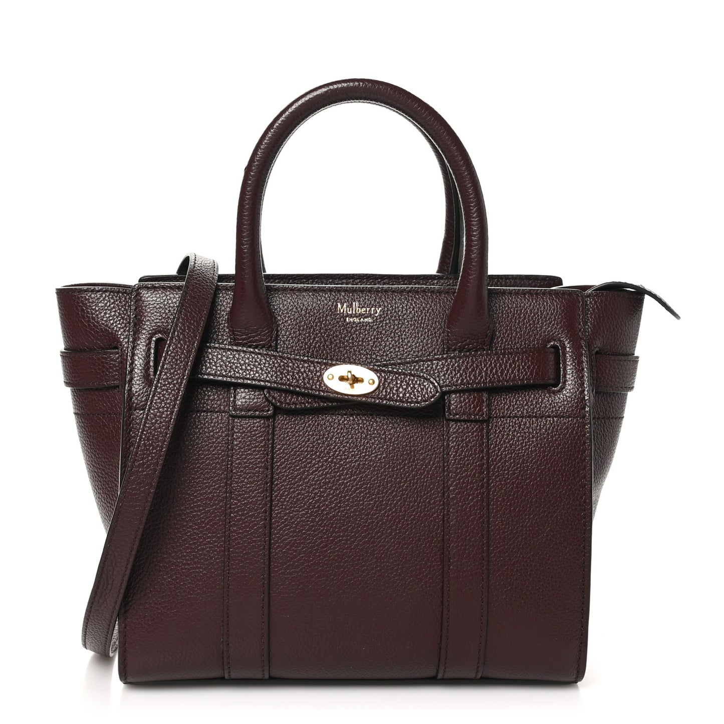 Small Classic Grain Mini Zipped Bayswater Oxblood