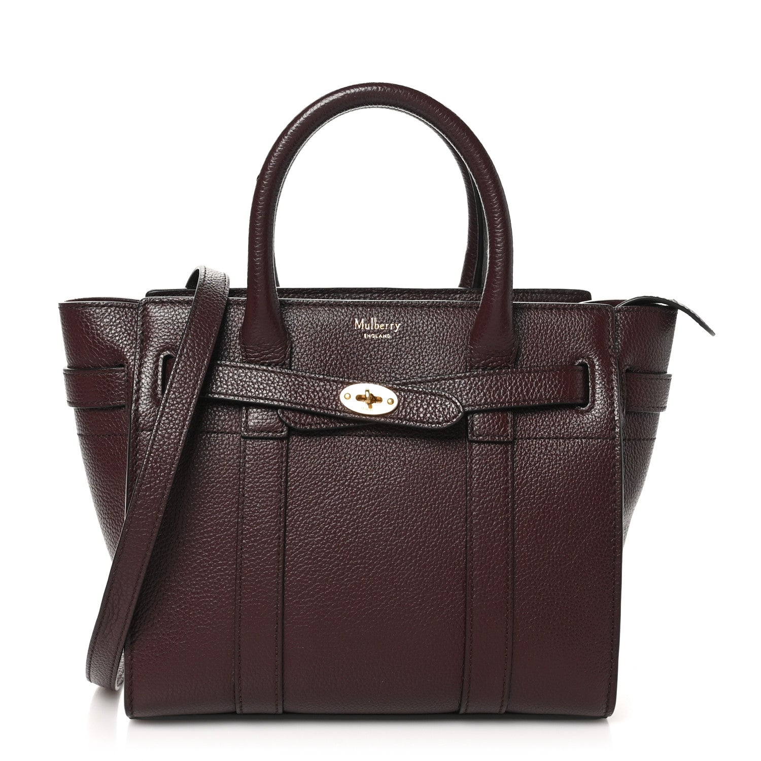 Mulberry Small Classic Grain Mini Zipped Bayswater Oxblood 1 of 9