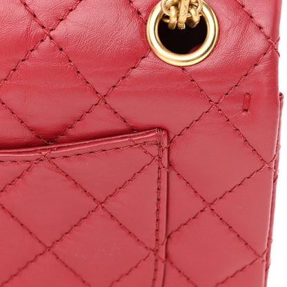 Chanel Aged Calfskin Quilted 2.55 Reissue Mini Flap Red 14 of 17