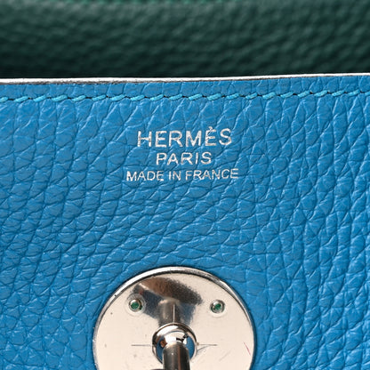 Hermes Taurillon Clemence Verso Lindy 30 Bleu Zanzibar Malachite 6 of 10