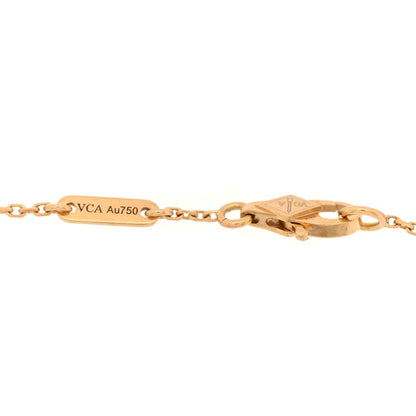 Van Cleef & Arpels 18K Yellow Gold Mother of Pearl Sweet Alhambra Bracelet 3 of 4