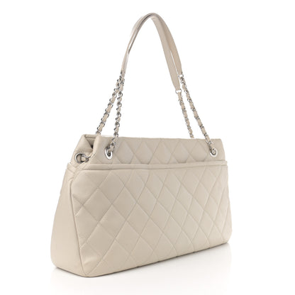 Chanel Caviar Quilted Timeless CC Soft Tote Off White 3 of 16