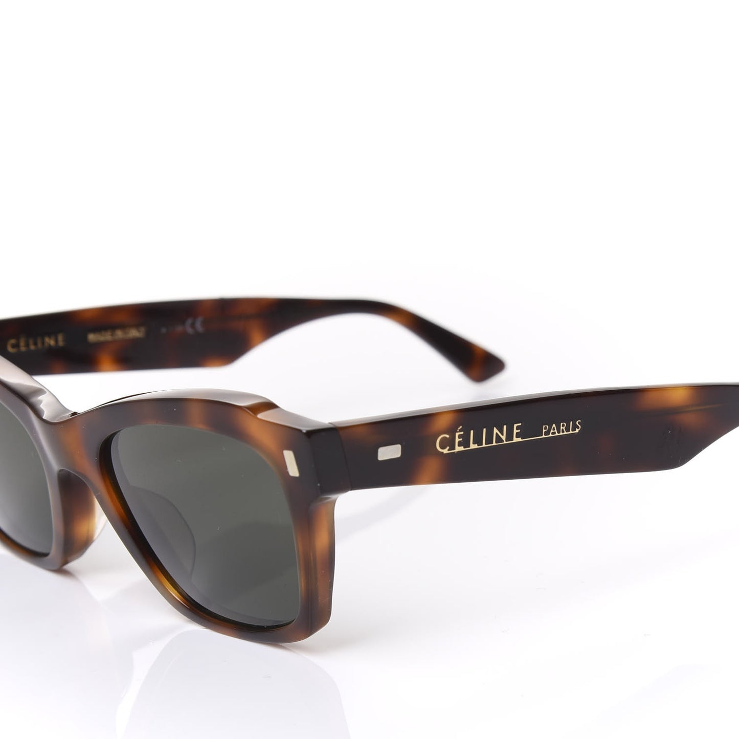 Rectangular Cat Eye Sunglasses CL40058I Havana