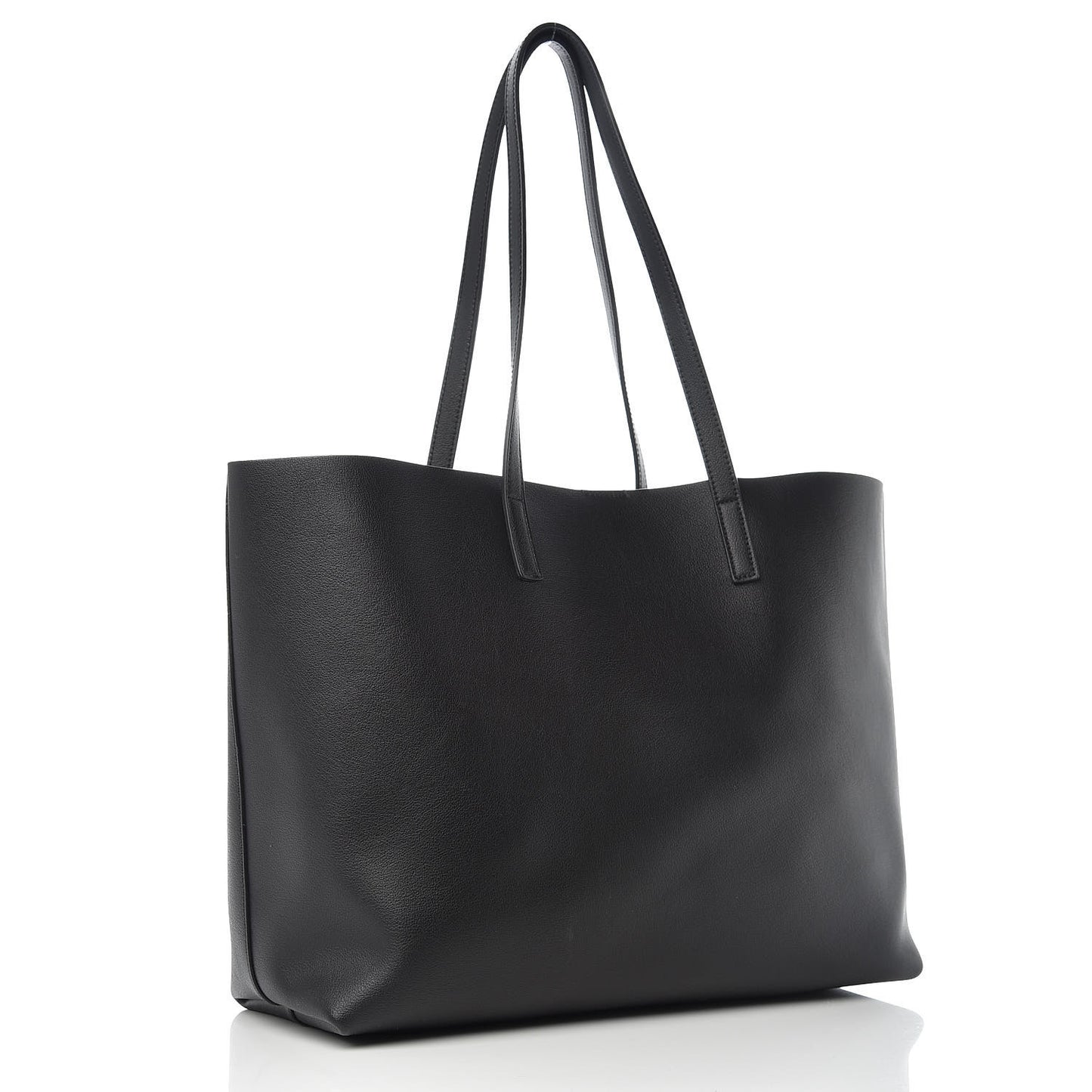 Calfskin Large Shopping Tote Black
