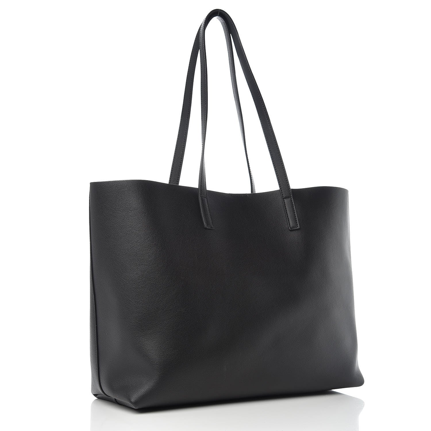 Saint Laurent Calfskin Large Shopping Tote Black 4 of 10
